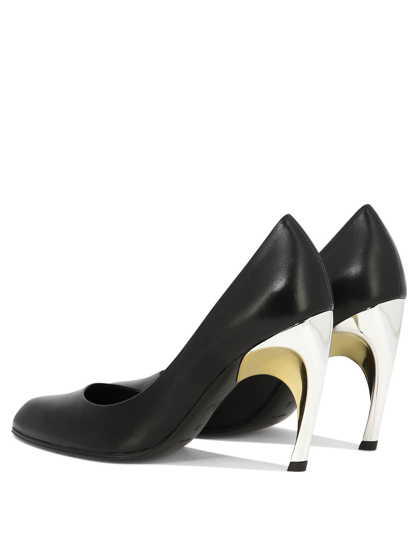 ALEXANDER MCQUEEN Black   Armadillo pumps